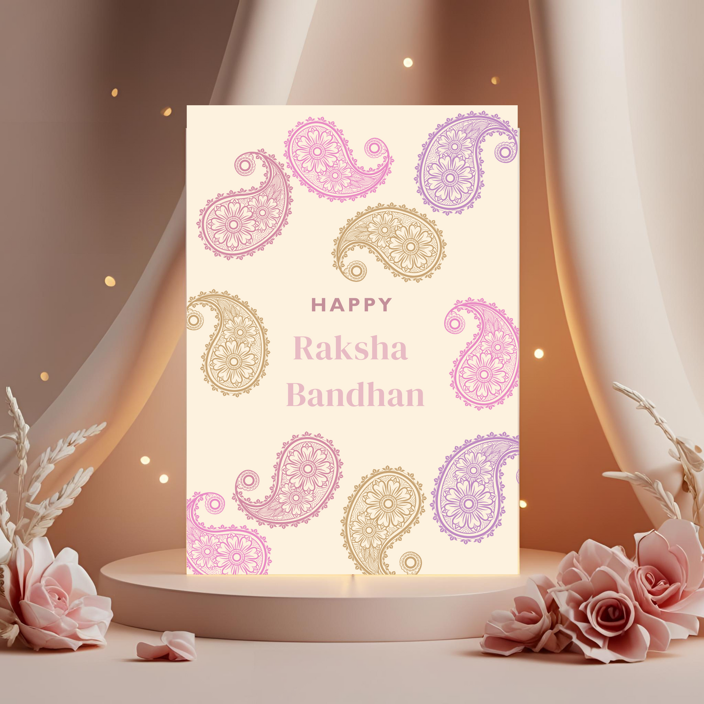 Happy Raksha Bandhan - A6 Rakhri Greeting Card