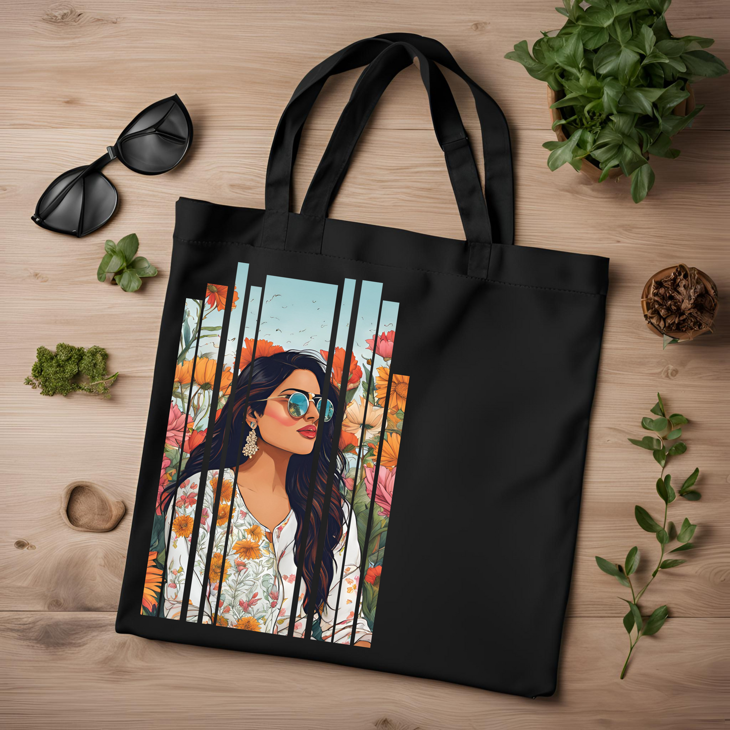 Desi Girl Spring Shoulder Tote Bag