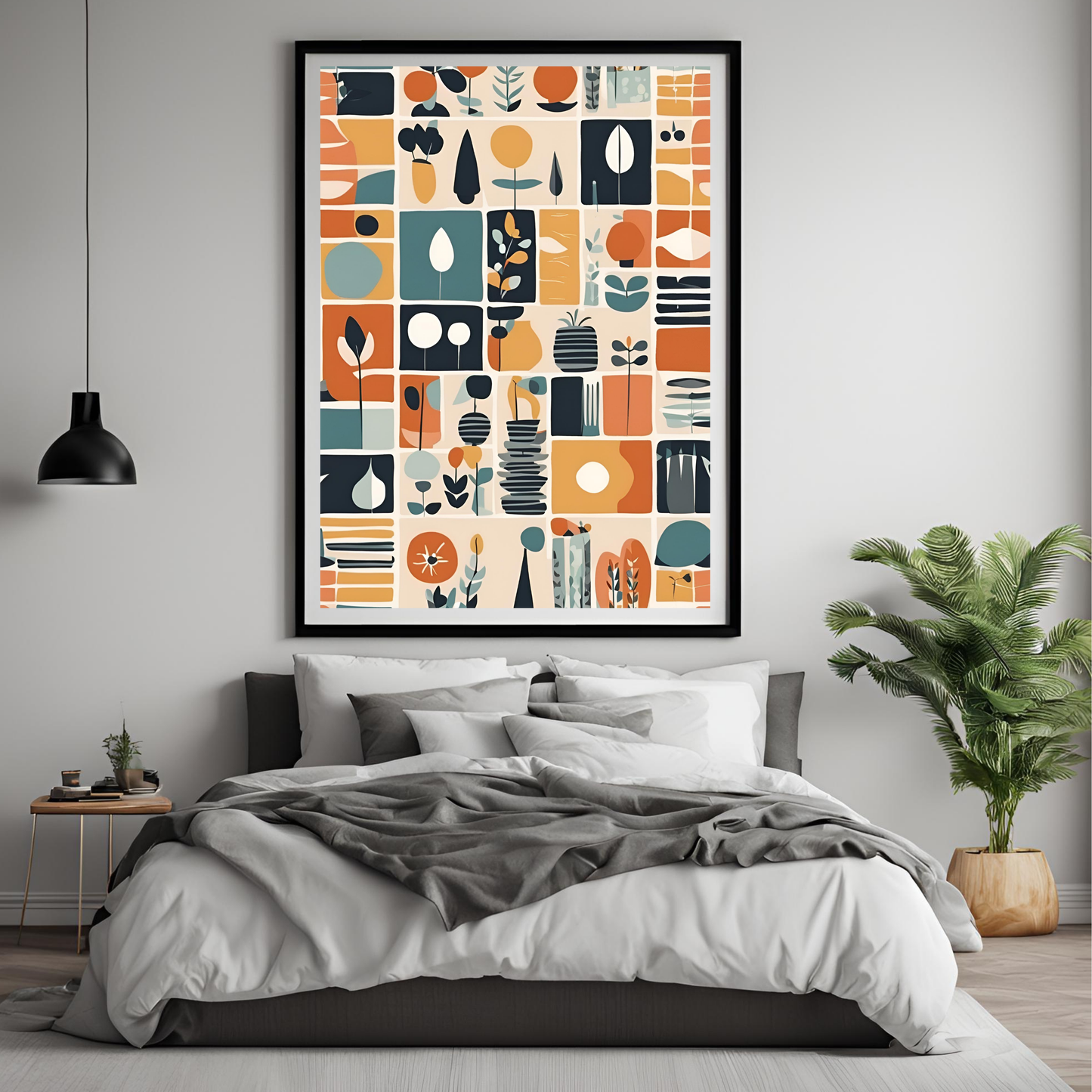 Scandinavian Tiled Wall Art Digital Download