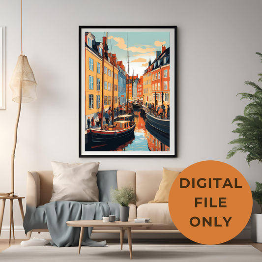 Travel Amsterdam Wall Art Digital Download