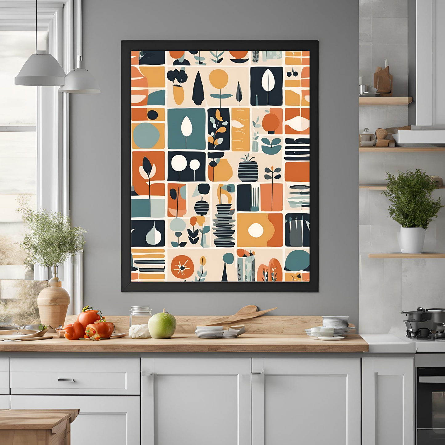 Scandinavian Tiled Wall Art Digital Download