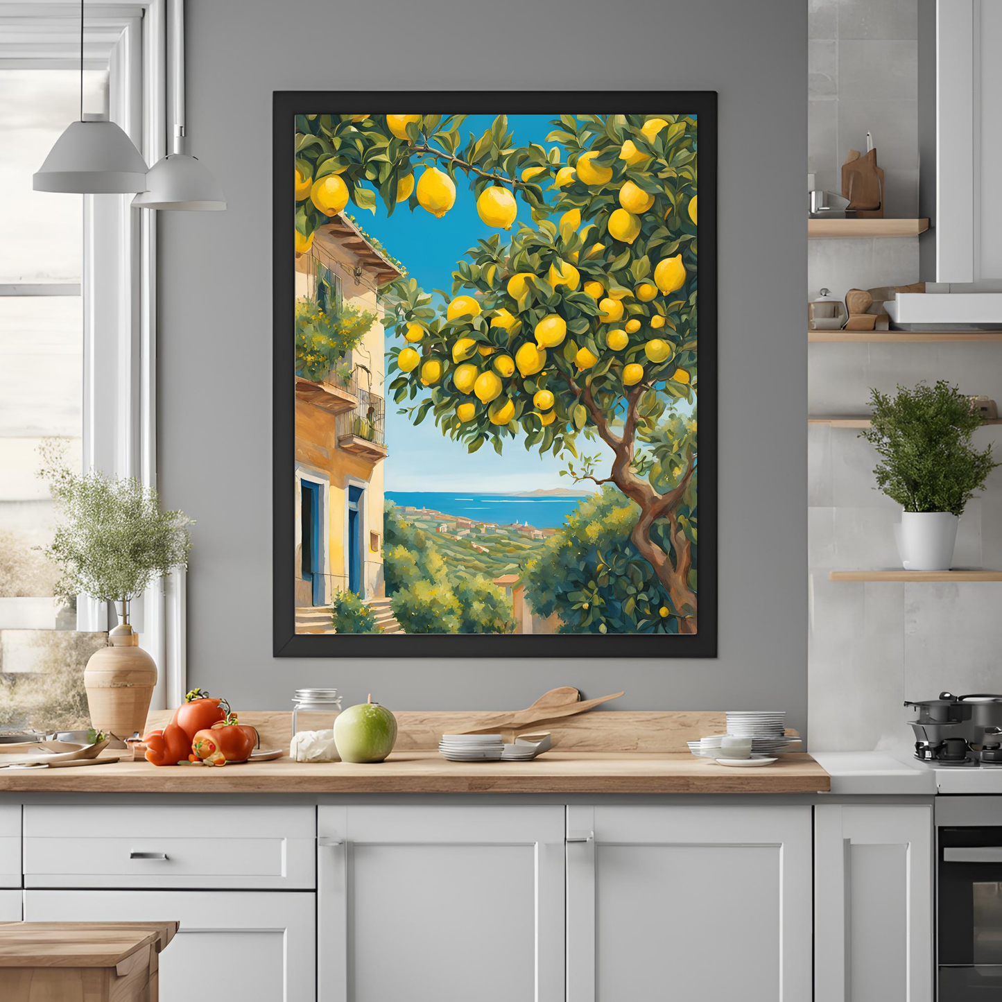 Travel Italy Lemon Wall Art Digital Download