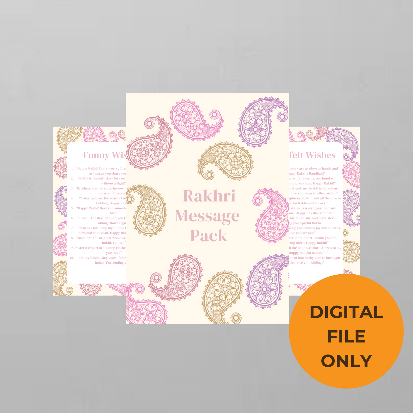 Rakhi Wishes Messages Digital Pack