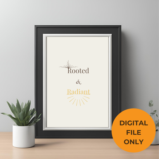 Rooted and Radiant Digital Wall Art