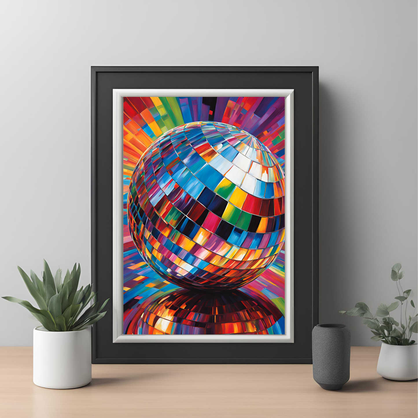Disco Ball Maximalist Digital Print