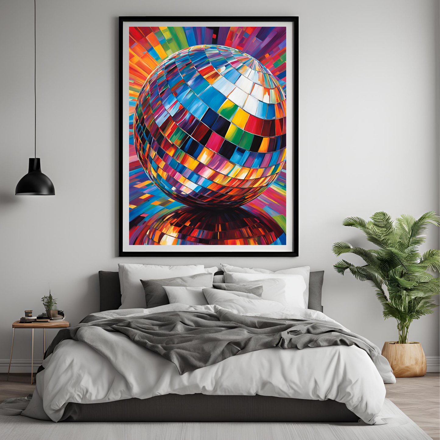Disco Ball Maximalist Digital Print