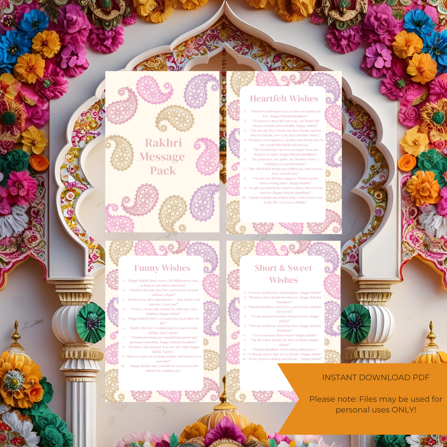 Rakhi Wishes Messages Digital Pack