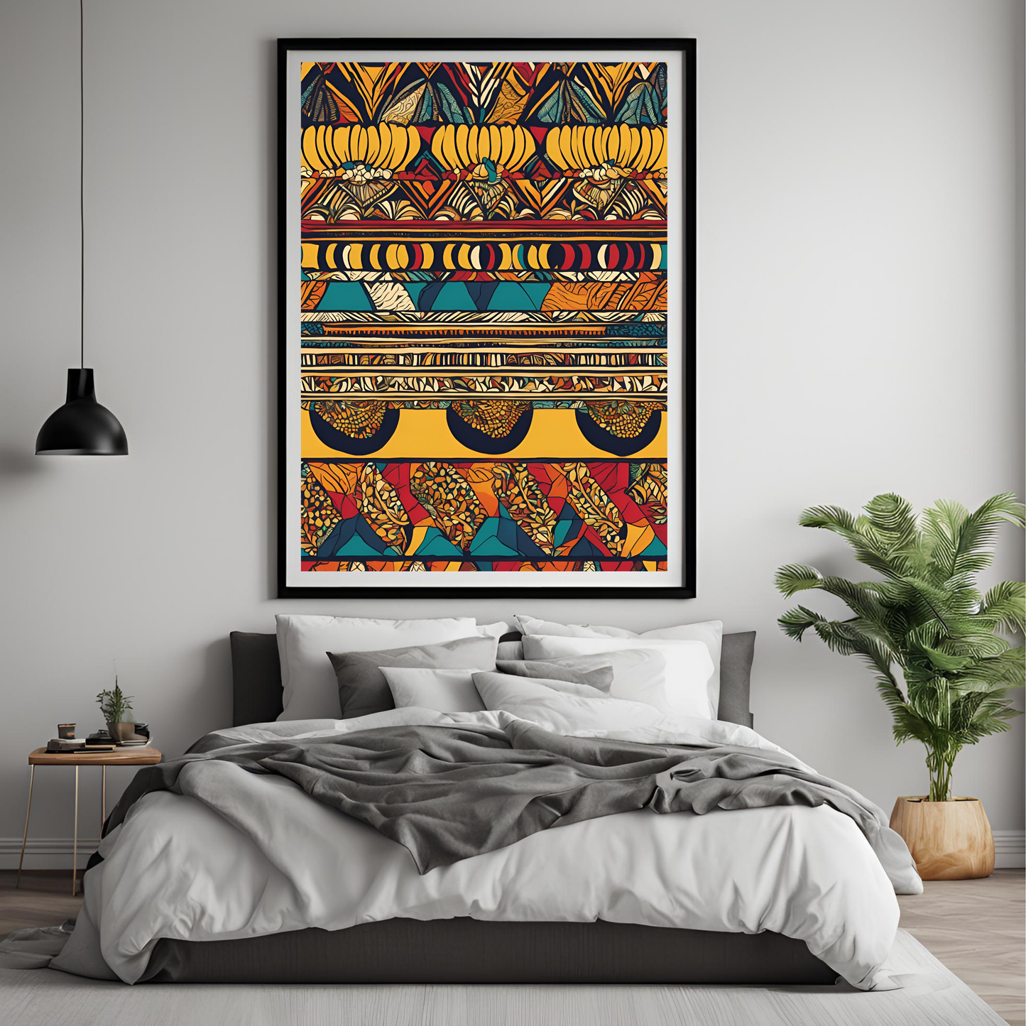 African Print Wall Art Digital Download