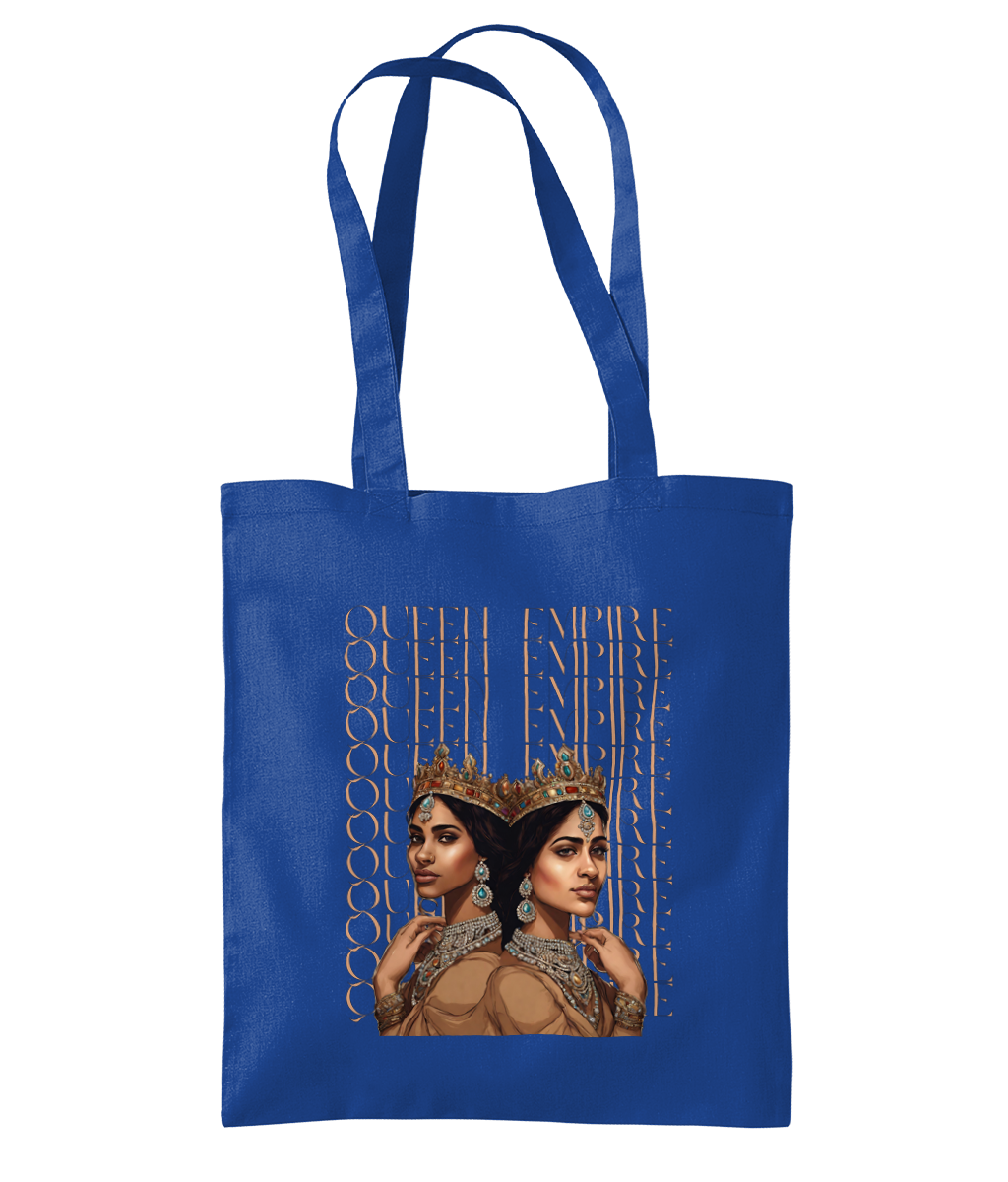 South Asian Art - Brown Queen Empire Tote Bag