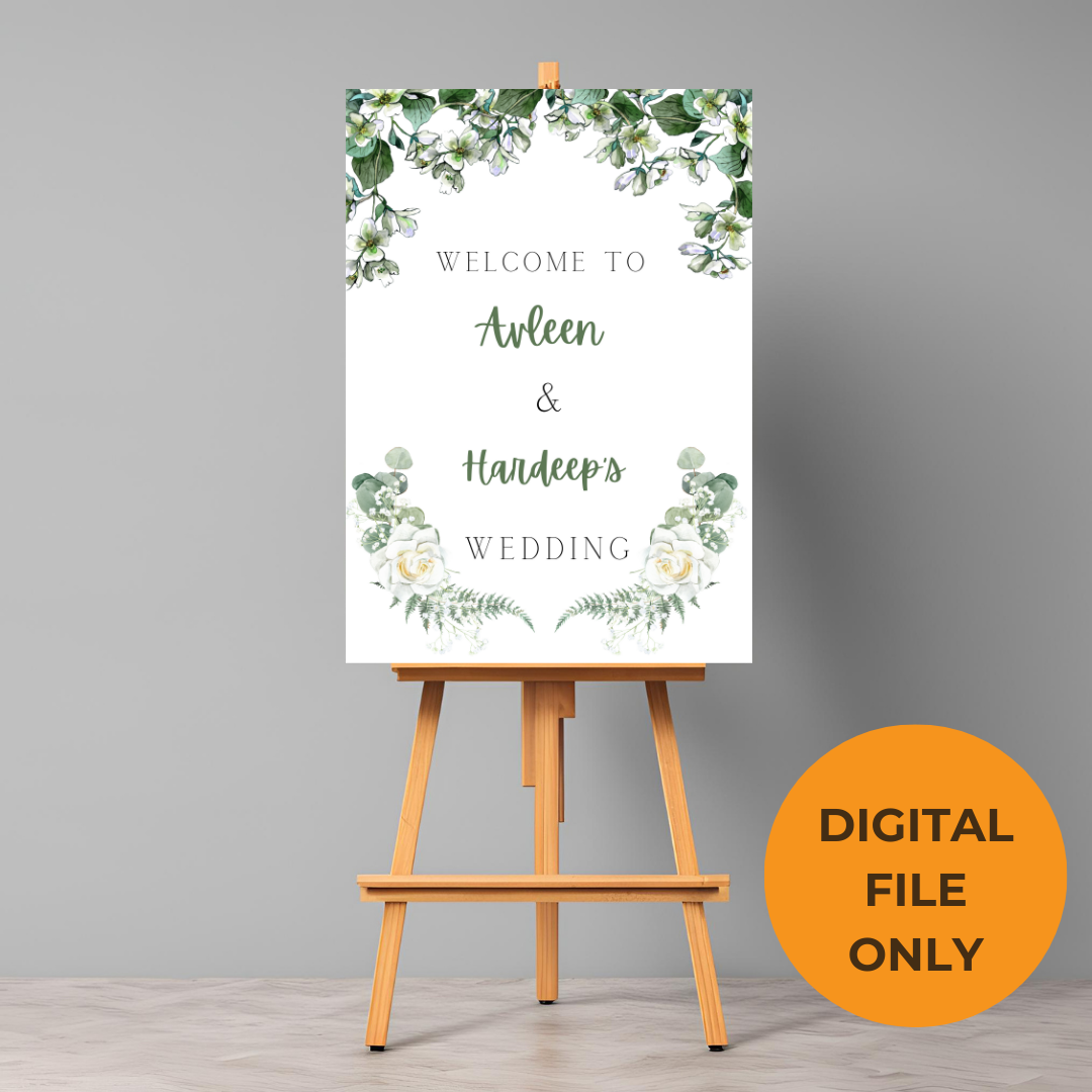 Leaf Entrance Board Digital Download - Online Template
