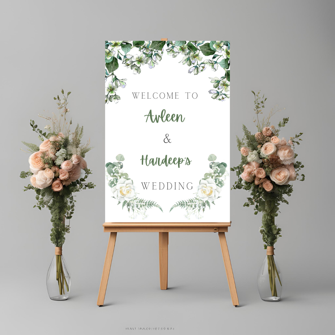 Leaf Entrance Board Digital Download - Online Template