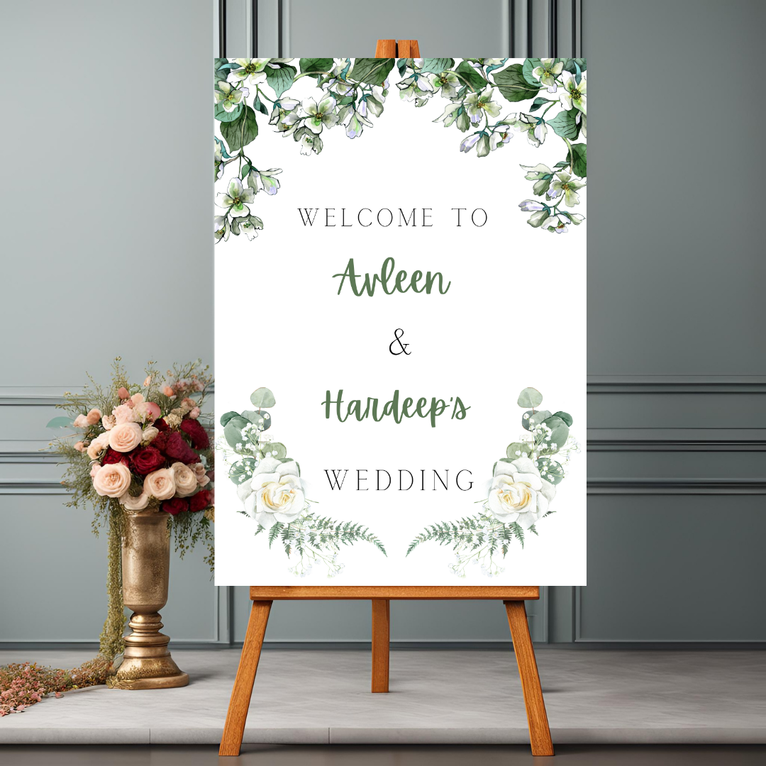 Leaf Entrance Board Digital Download - Online Template