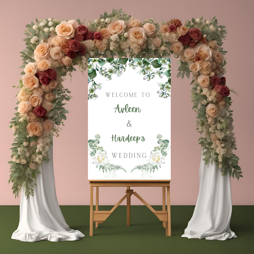 Leaf Entrance Board Digital Download - Online Template