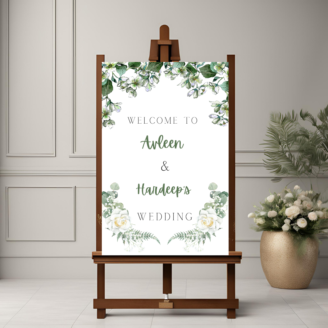 Leaf Entrance Board Digital Download - Online Template