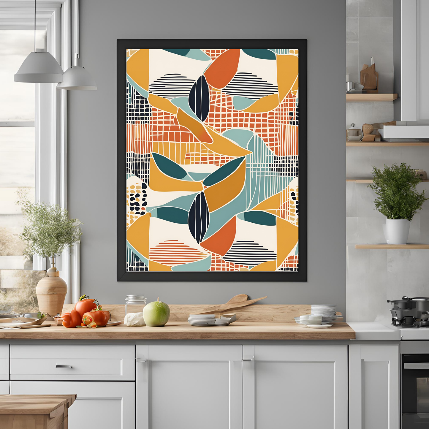 Scandinavian Sunset Wall Art Digital Download