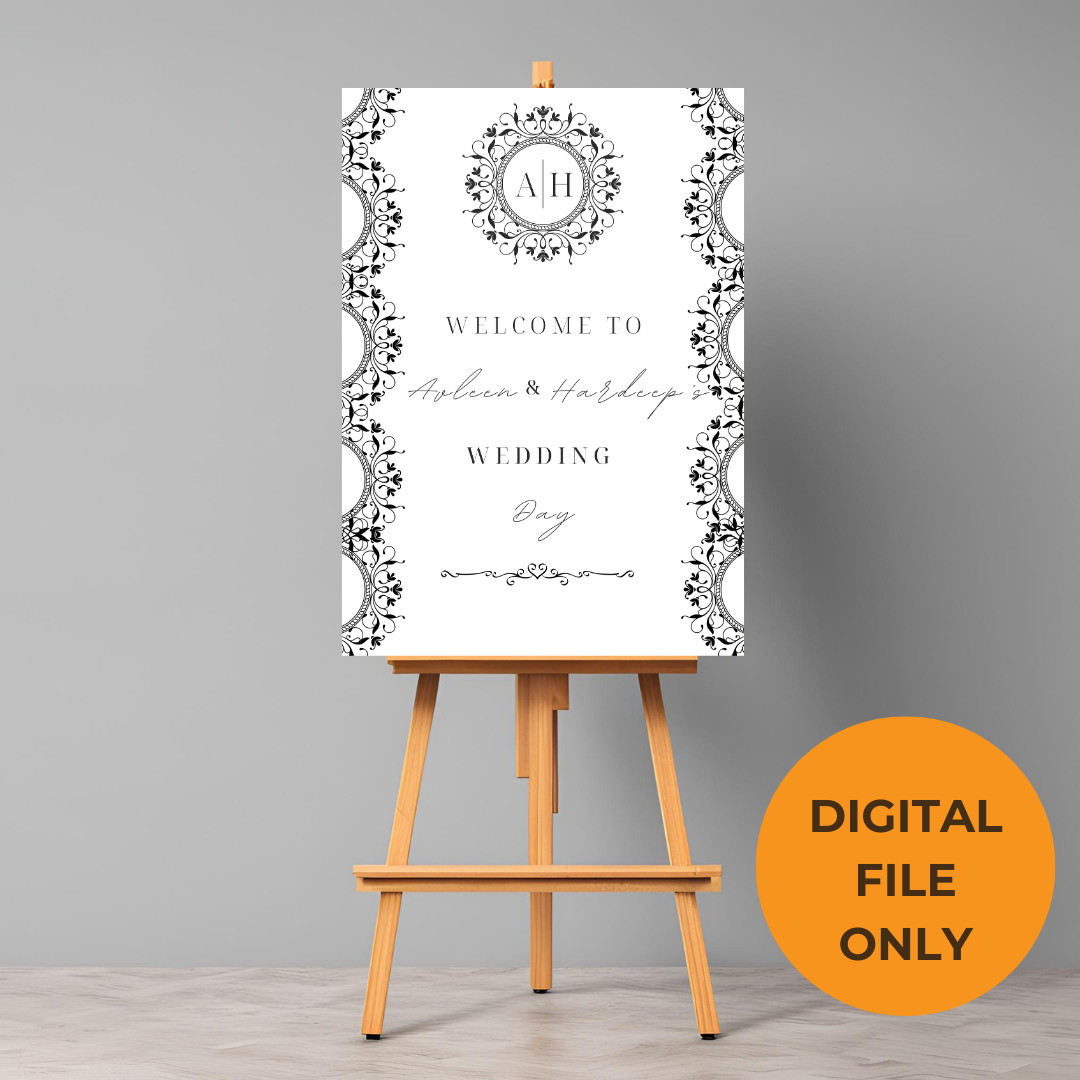 Minimalist Entrance Board Digital Download - Online Template