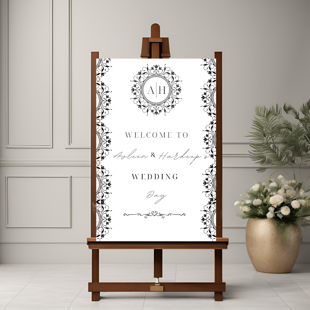 Minimalist Entrance Board Digital Download - Online Template
