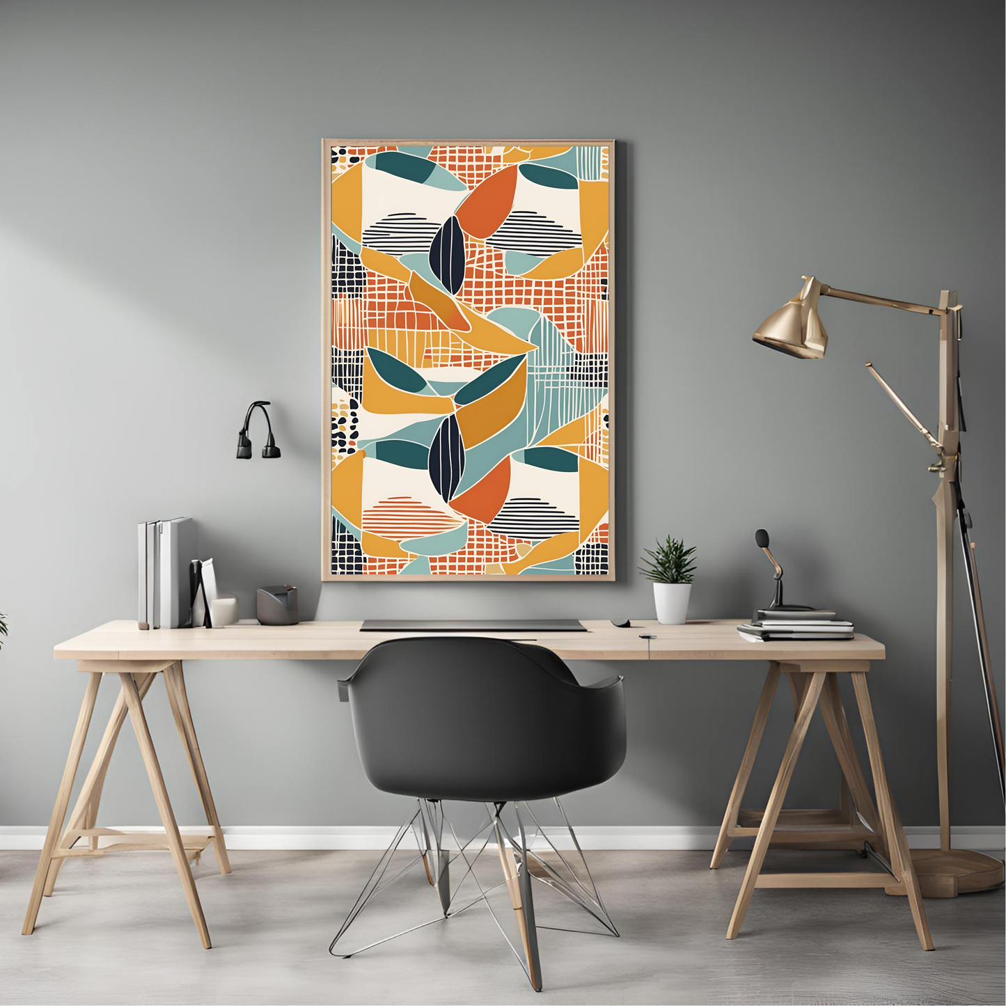 Scandinavian Sunset Wall Art Digital Download