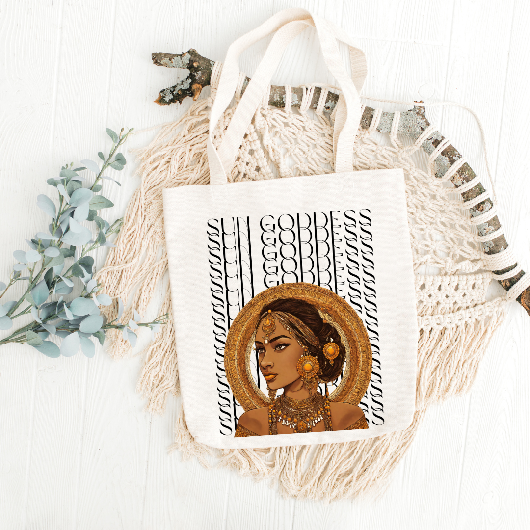 South Asian Art - Sun Goddess Tote Bag