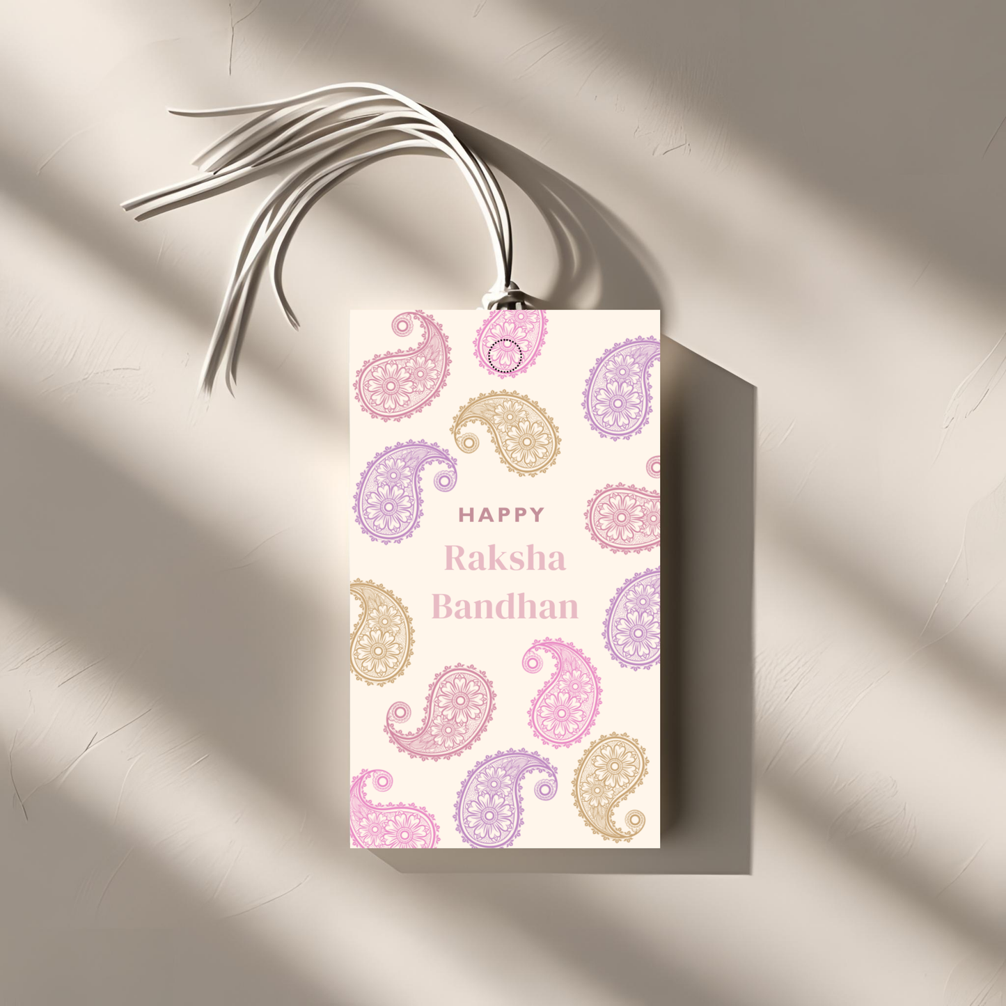 Rakhri Digital Gift Tags - Editable Template