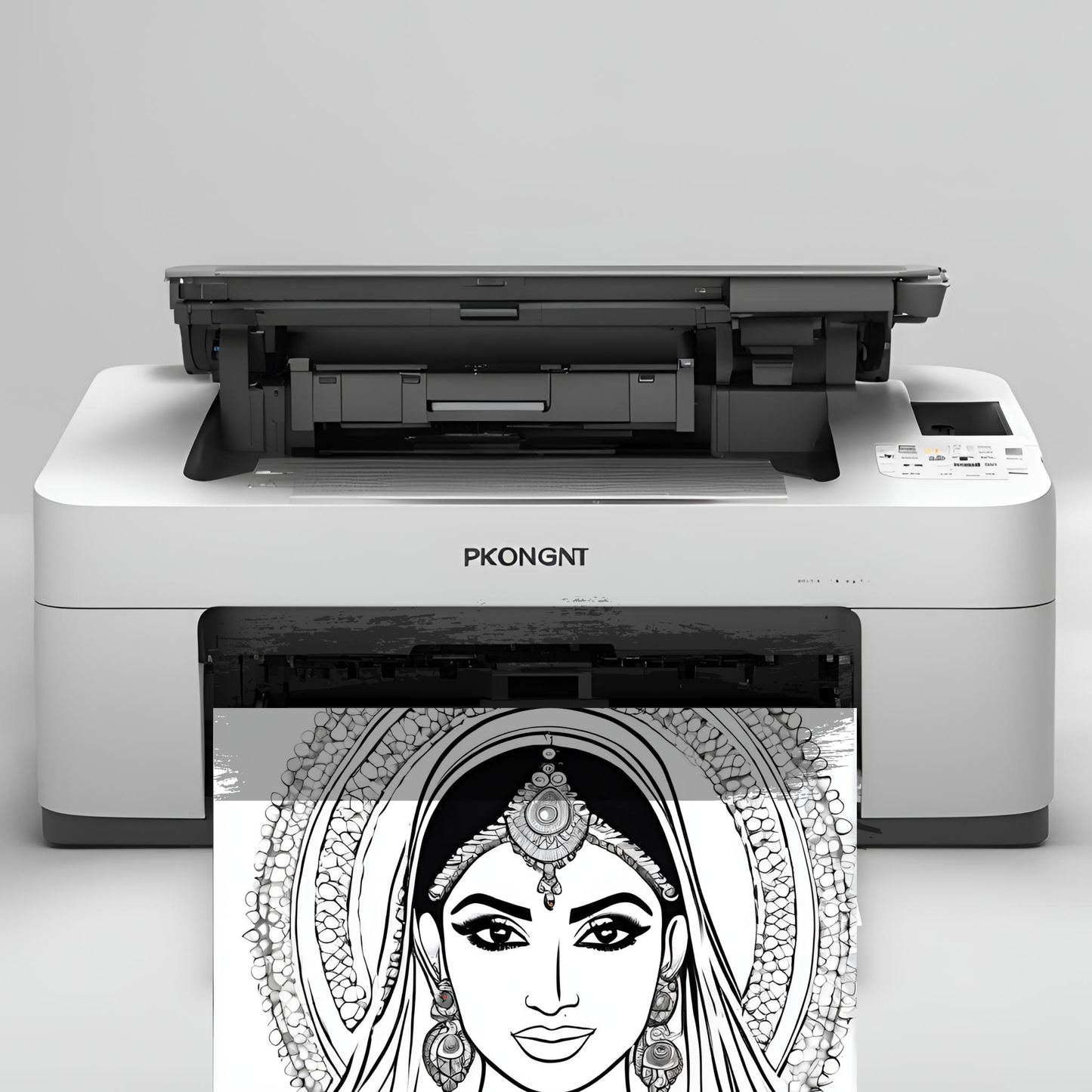 The Desi Queen Digital Colouring Book - Online Template