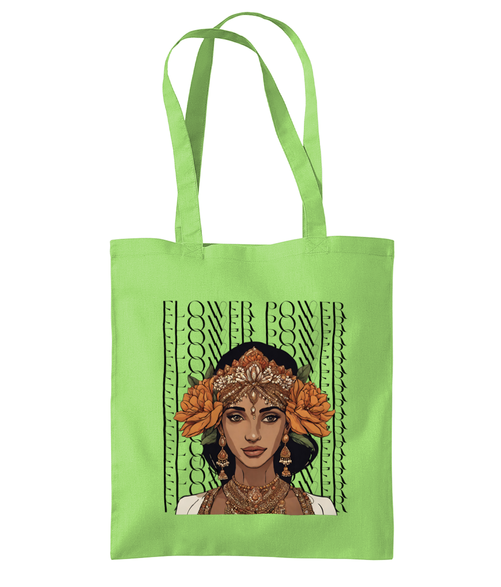 South Asian Art - Flower Power Tote Bag
