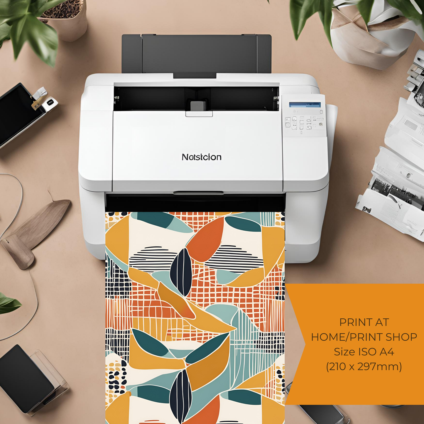 Scandinavian Sunset Wall Art Digital Download