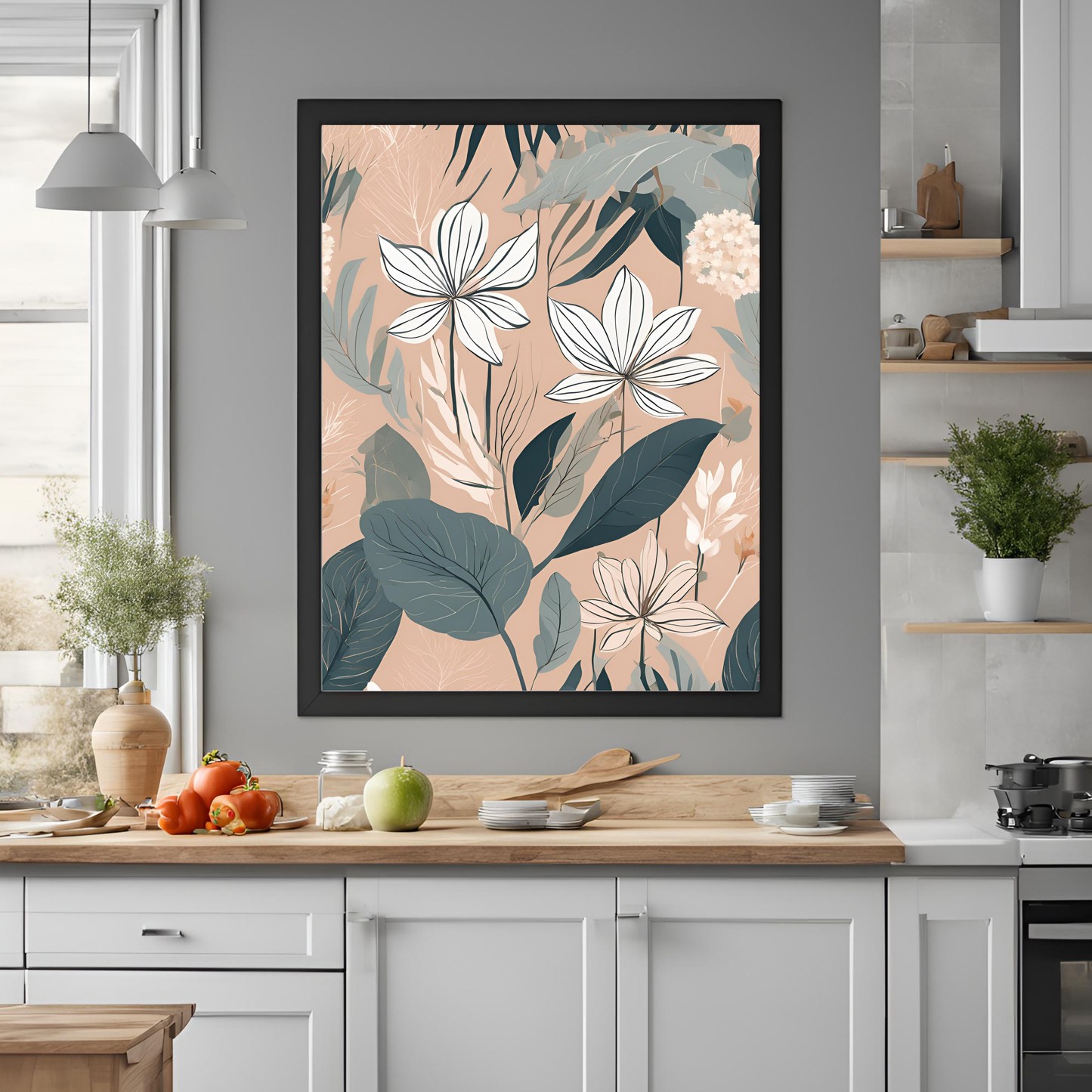 Botanical Print Neutral Wall Art Digital Download