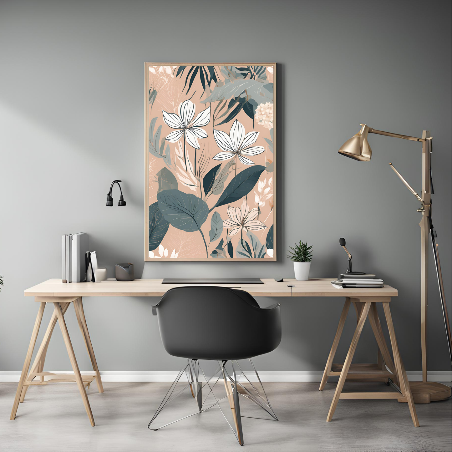 Botanical Print Neutral Wall Art Digital Download