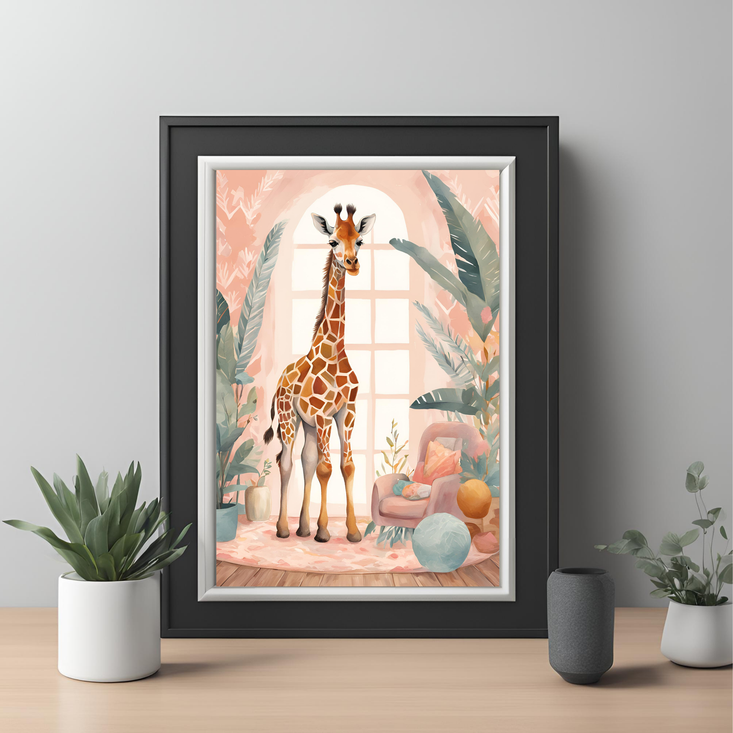 Safari Nursery Wall Art Digital Download