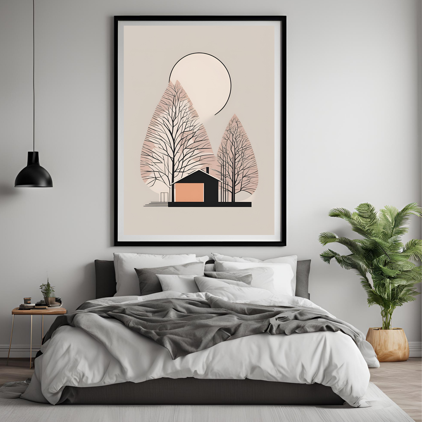 Scandinavian Nordic Tree Wall Art Digital Download
