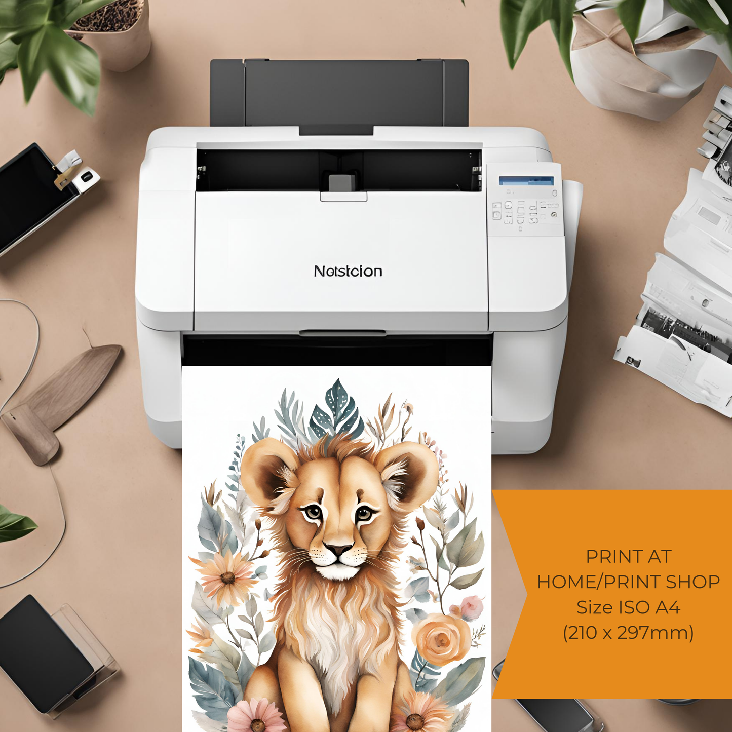 Safari Nursery Wall Art Digital Download