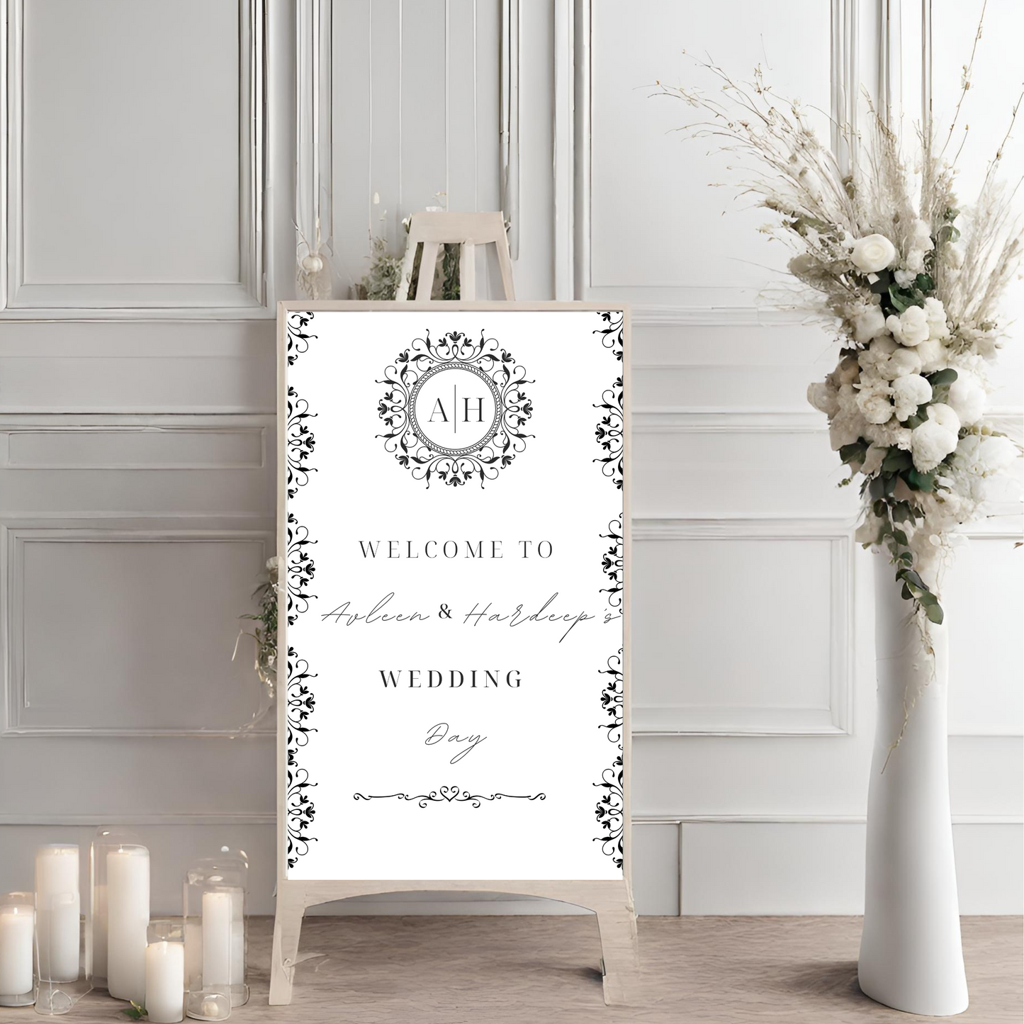 Minimalist Entrance Board Digital Download - Online Template