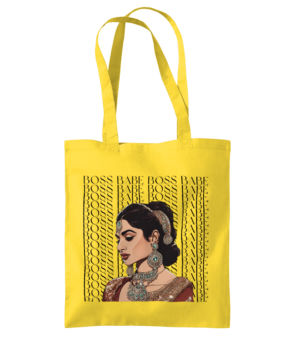 South Asian Art - Boss Babe Tote Bag