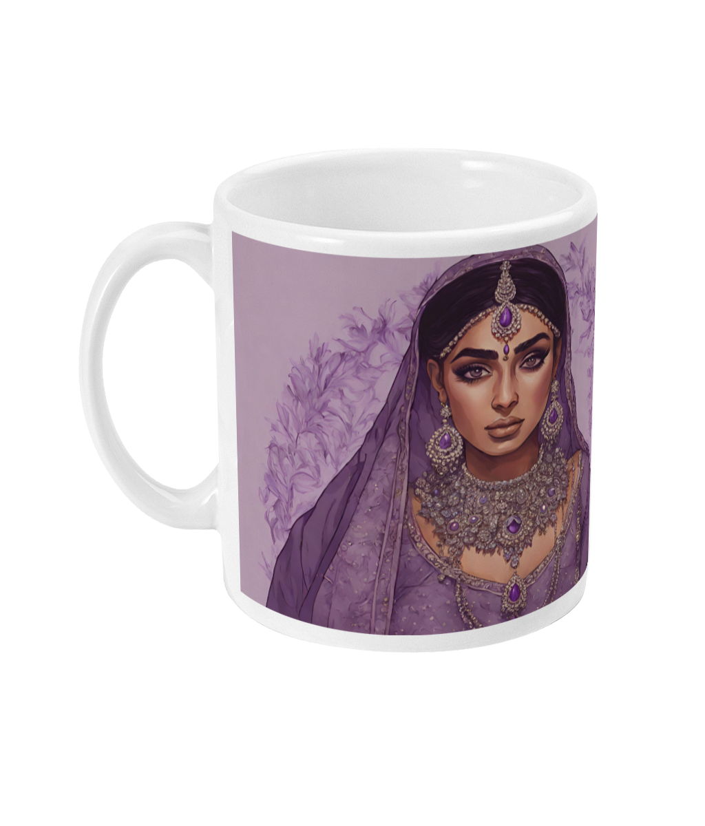 South Asian Art - Lavender Queen Mug
