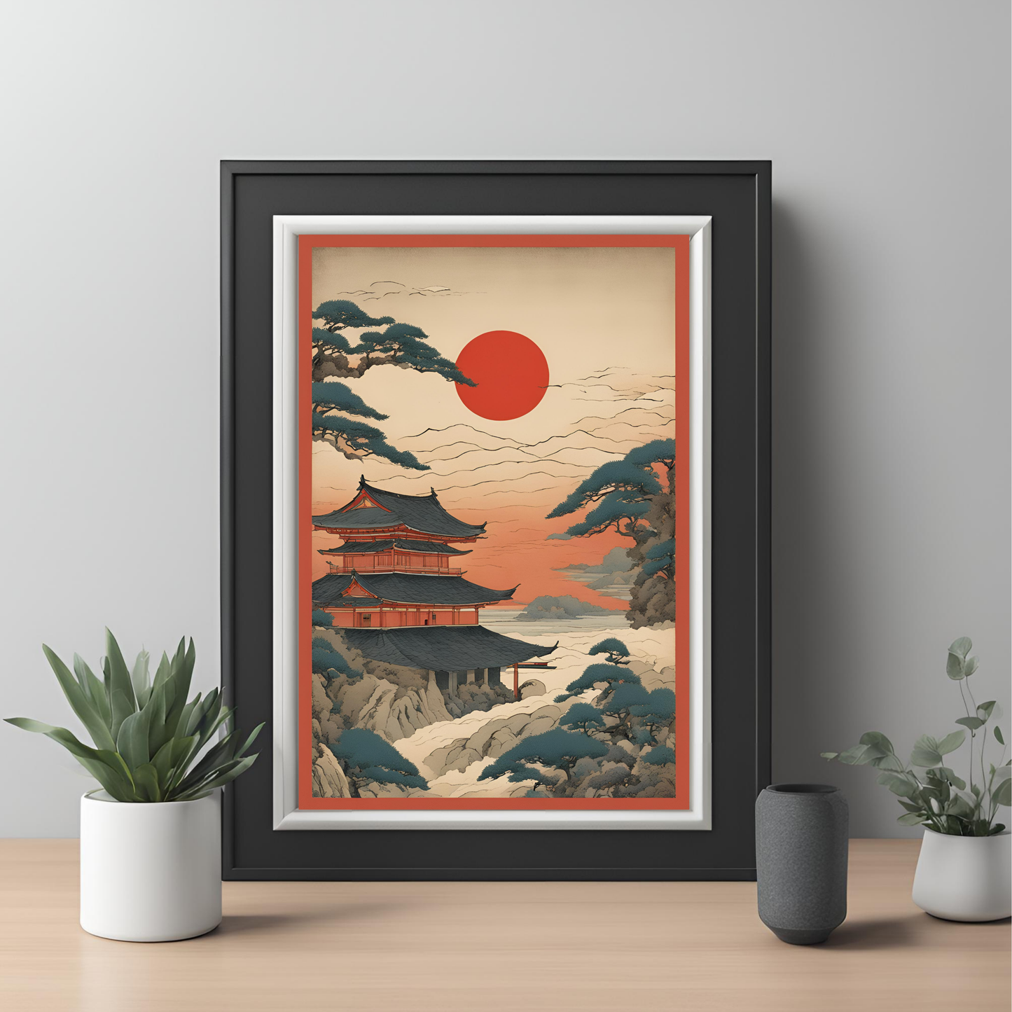 Japanese Sunset Digital Print - Instant Download
