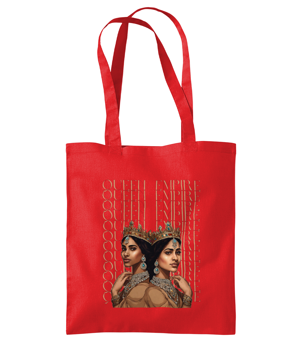 South Asian Art - Brown Queen Empire Tote Bag