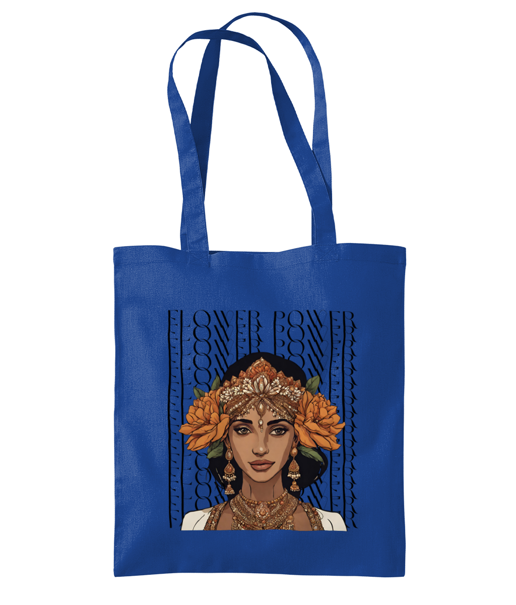 South Asian Art - Flower Power Tote Bag