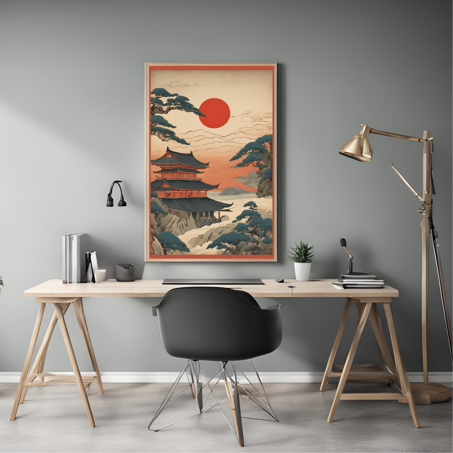 Japanese Sunset Digital Print - Instant Download