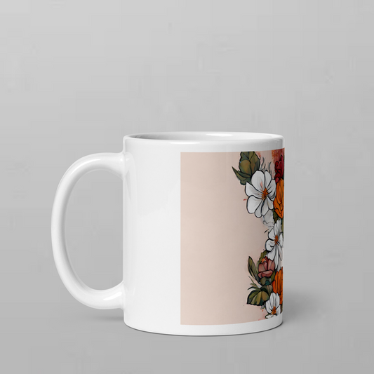 South Asian Art - Flower Power Mug