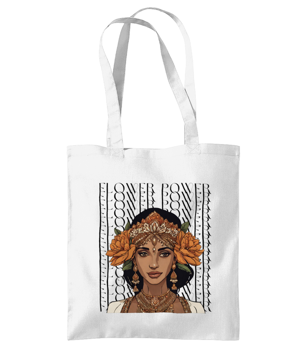 South Asian Art - Flower Power Tote Bag