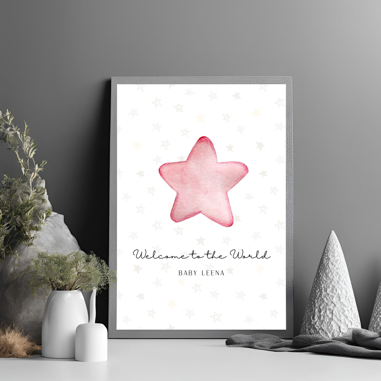 Star Baby Customisable Print Digital Template