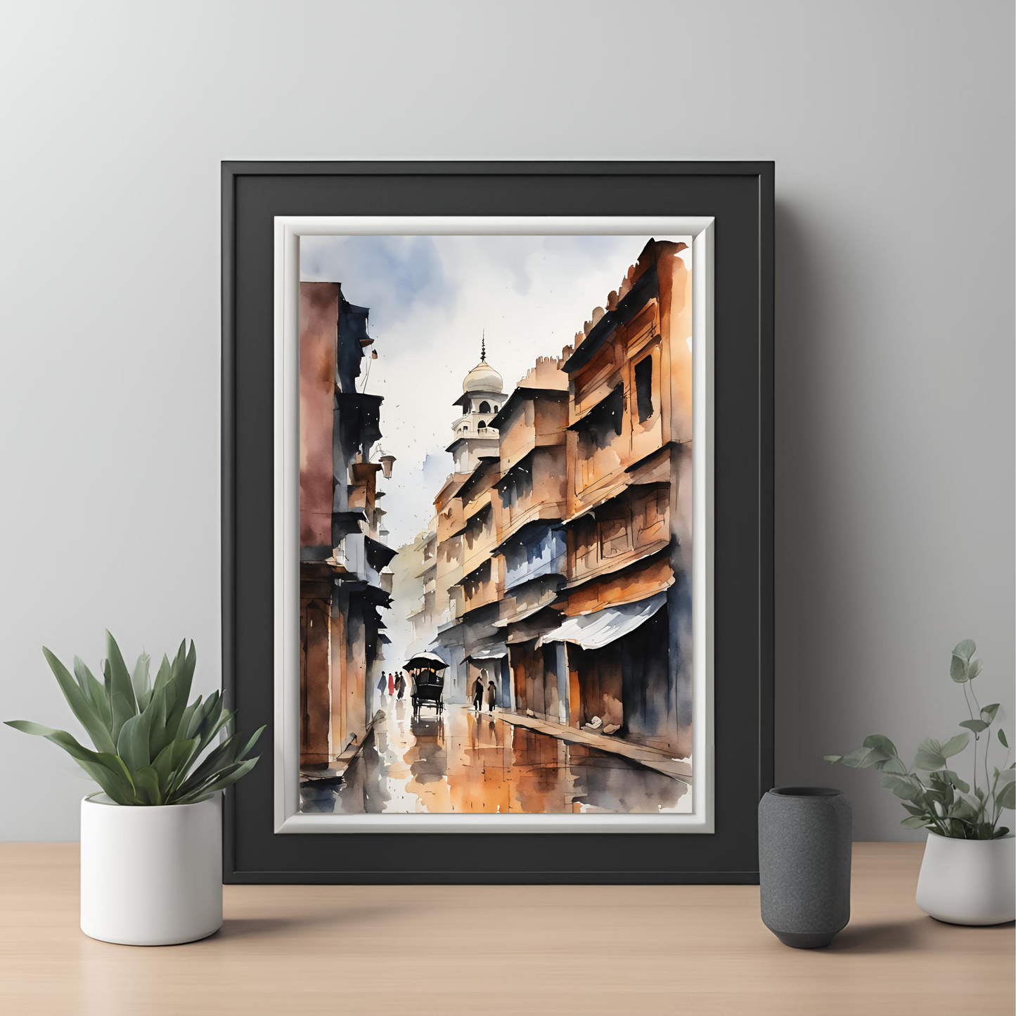 Lahore City Travel Print Digital Art Print