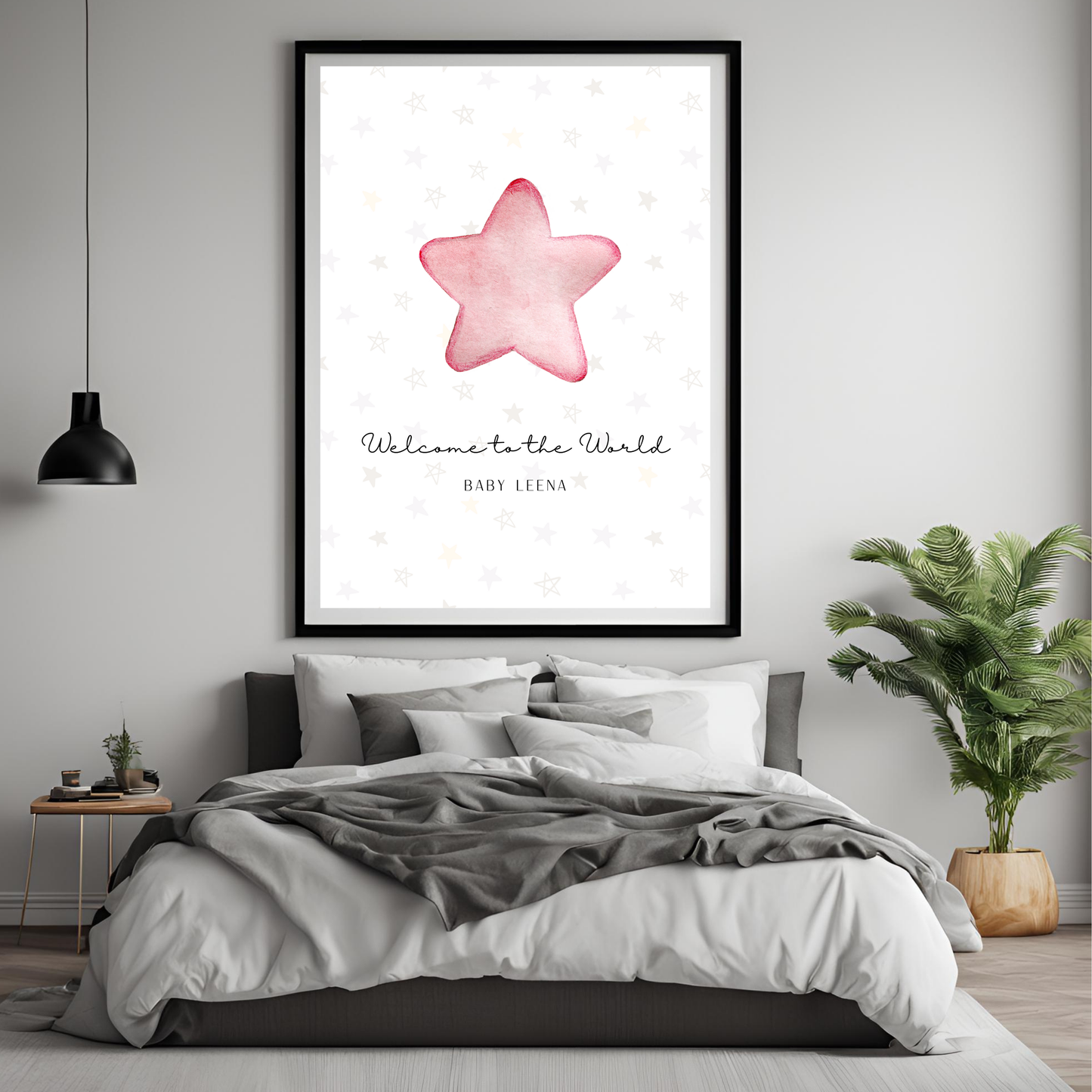 Star Baby Customisable Print Digital Template