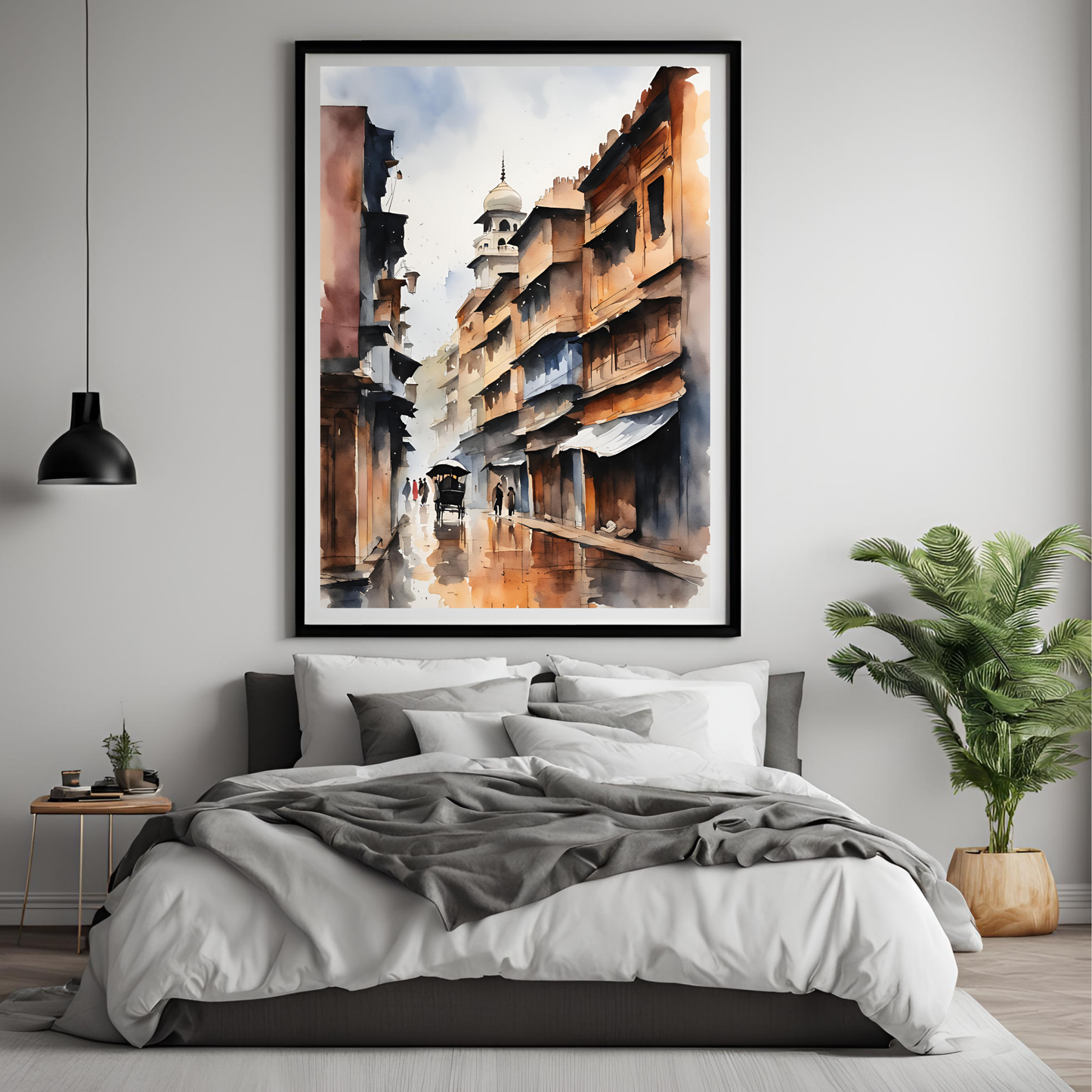 Lahore City Travel Print Digital Art Print