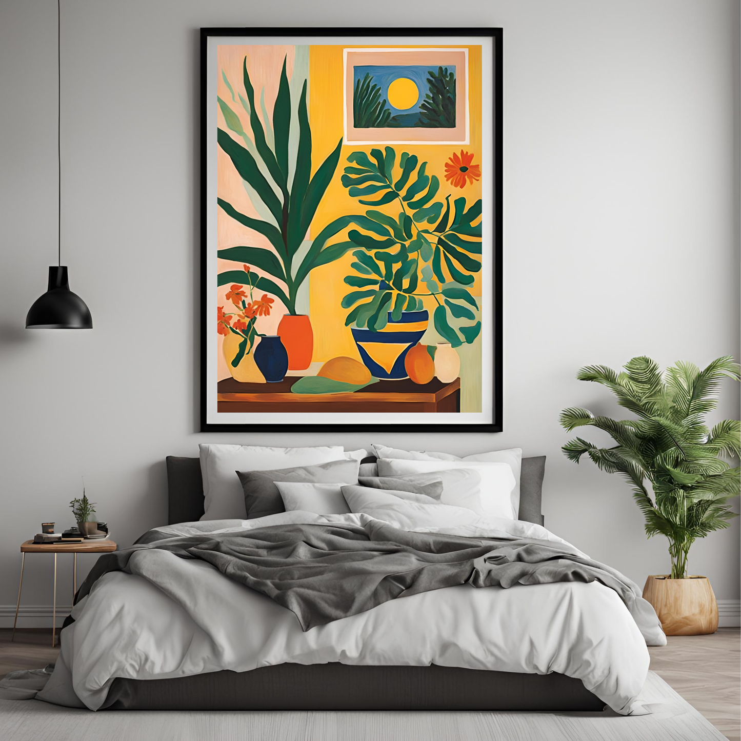 Sunset Plants Wall Art Digital Download