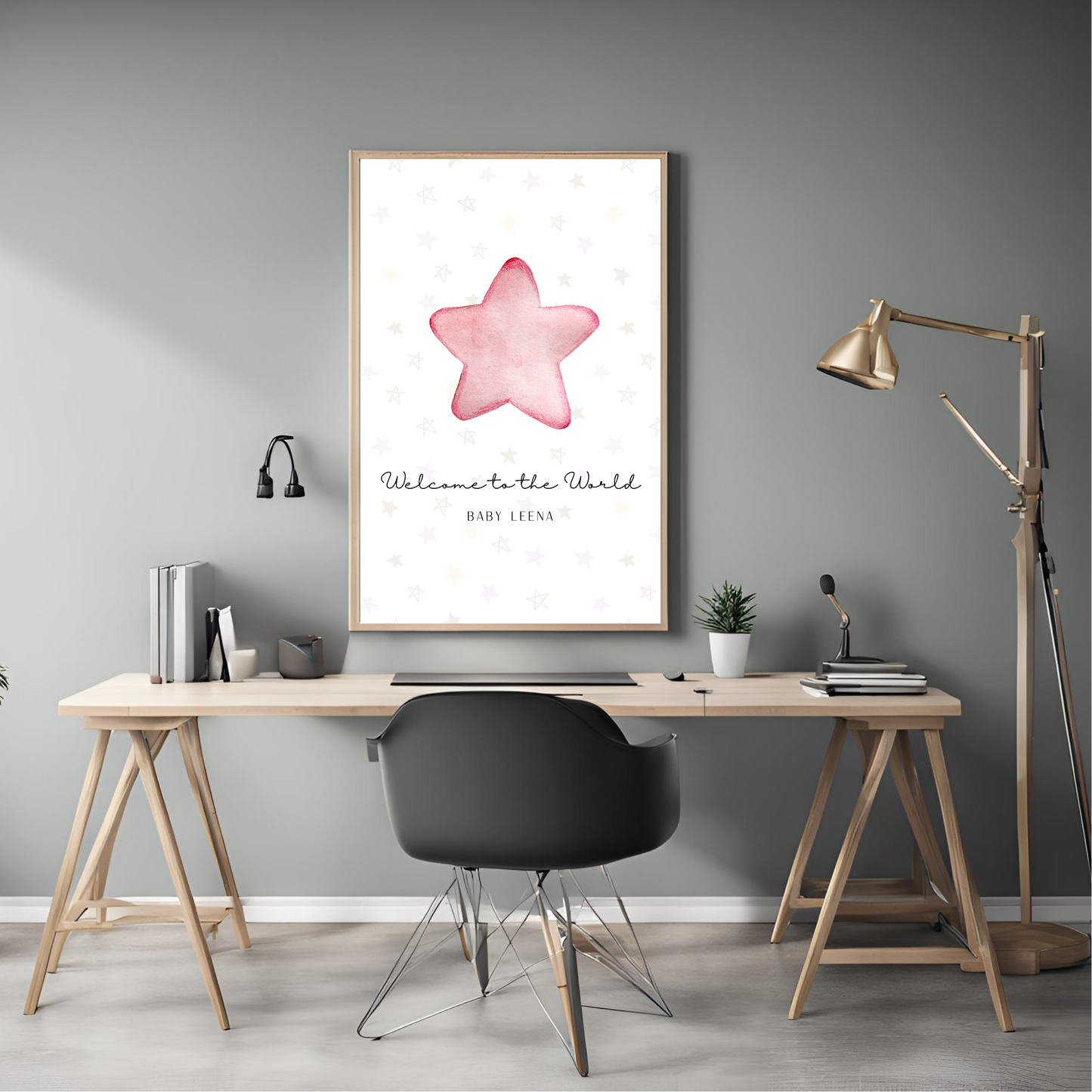 Star Baby Customisable Print Digital Template