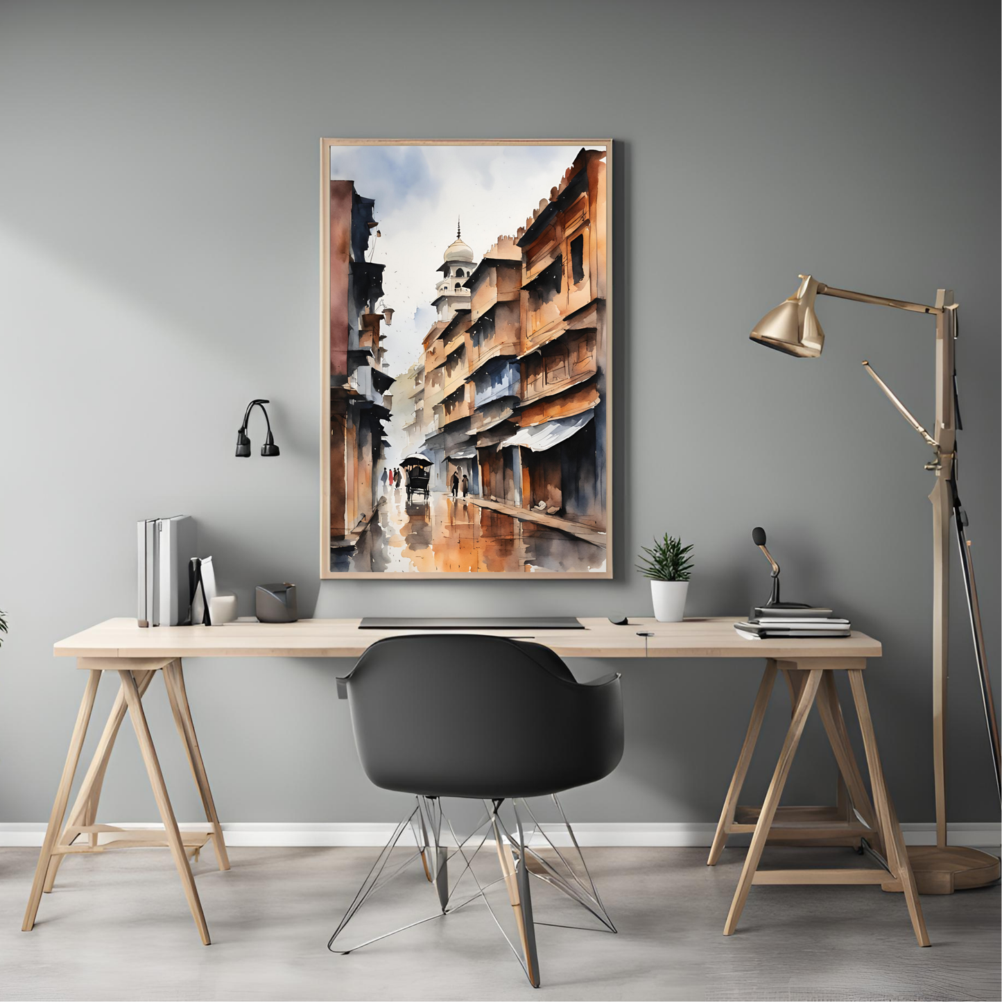 Lahore City Travel Print Digital Art Print