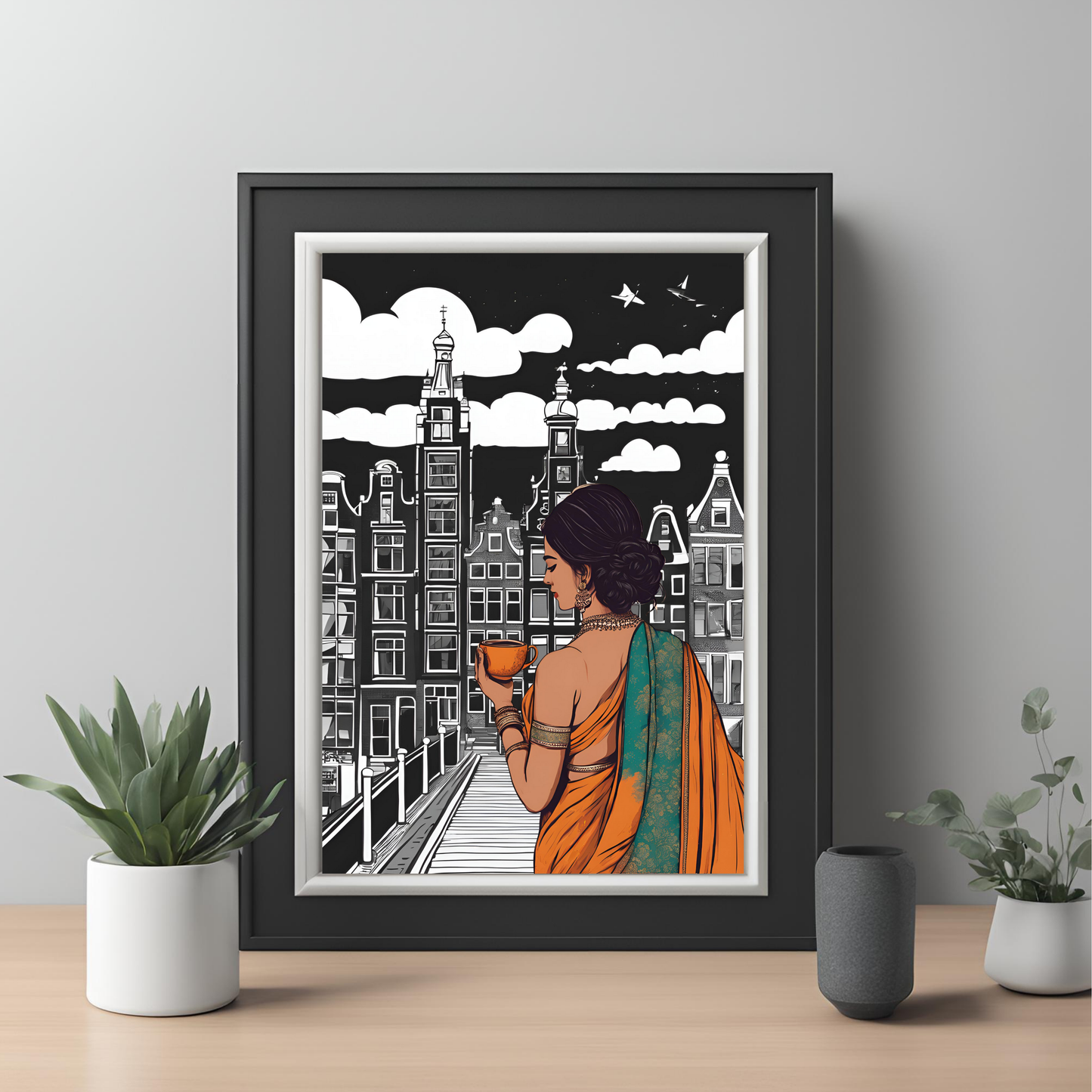Desi Girl Customisable Travel Print