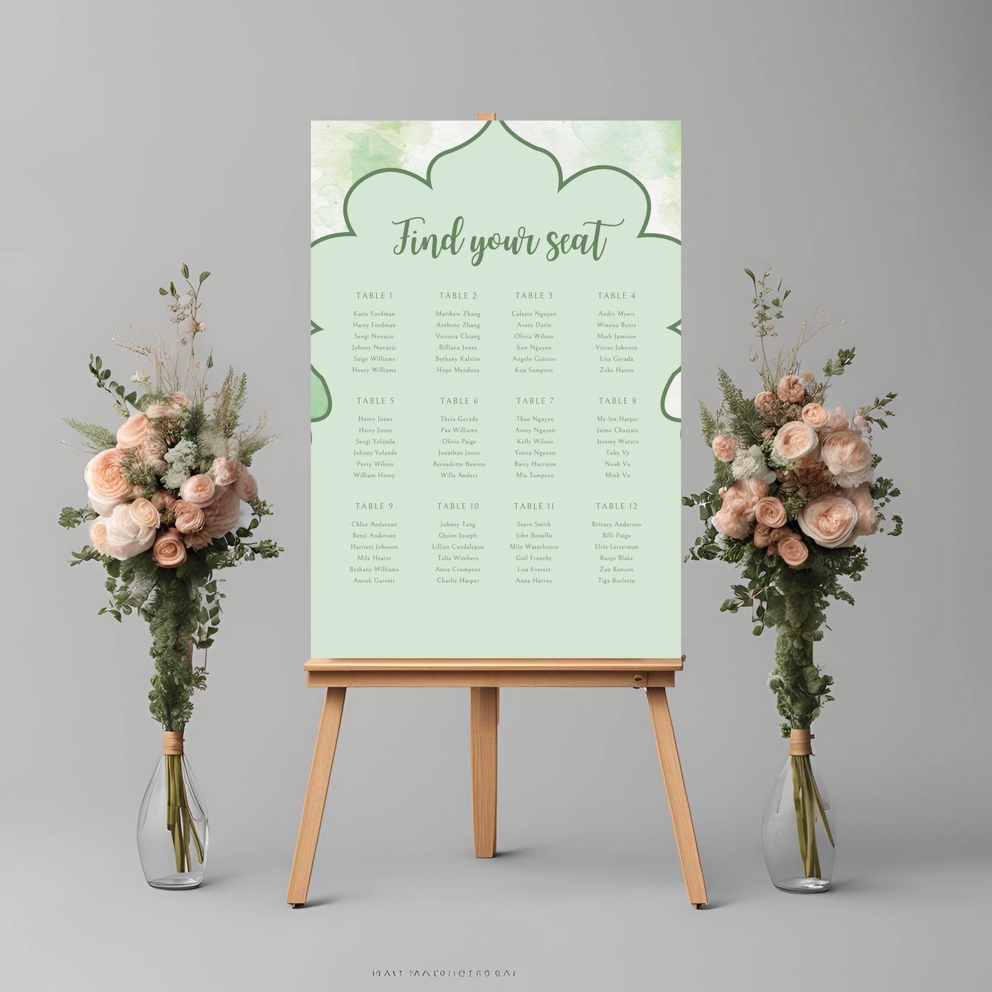 Green Seating Plan